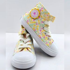 Converse Chuck Taylor All Star Floral High-Top Sneaker Kids 8